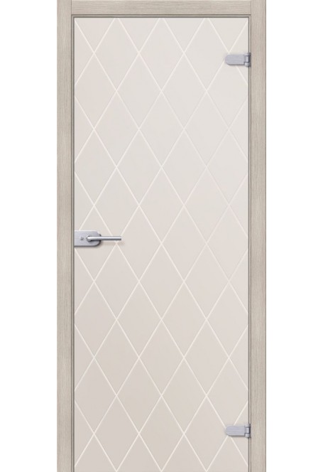 Кристалл, цвет: Белое Сатинато - стеклянная межкомнатная дверь