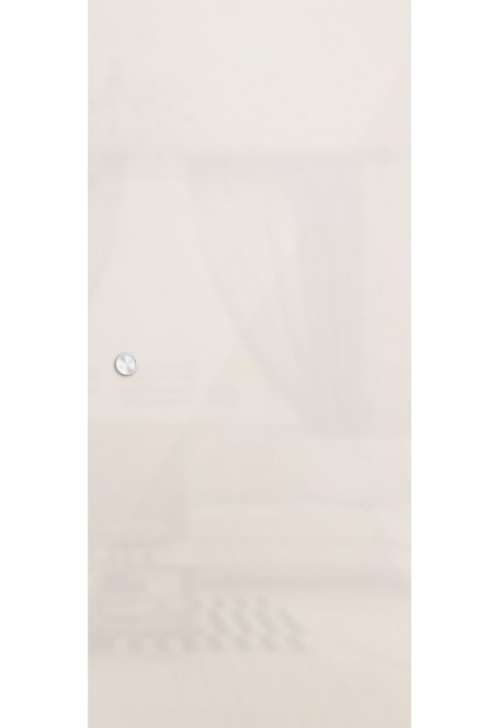 Купе Лайт, цвет: Белое Сатинато - стеклянная межкомнатная дверь