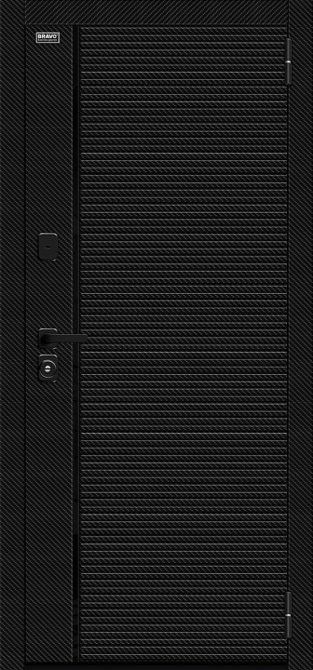 Входная дверь Лайнер-3, цвет: Black Carbon/Off-white