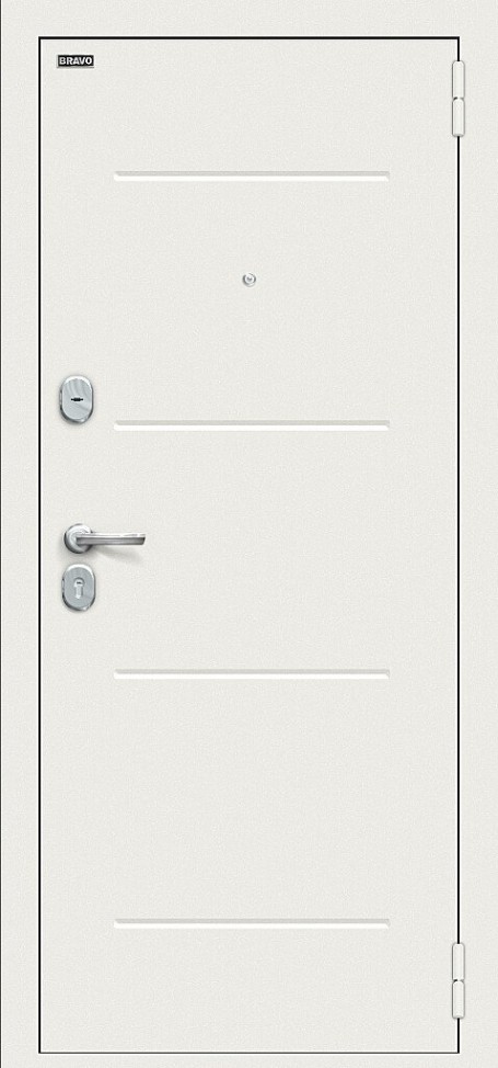 Входная дверь Аура Kale, цвет: Шагрень белая/Off-white