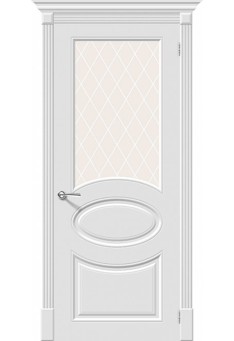 Межкомнатная дверь эмаль Скинни-21, цвет: Whitey