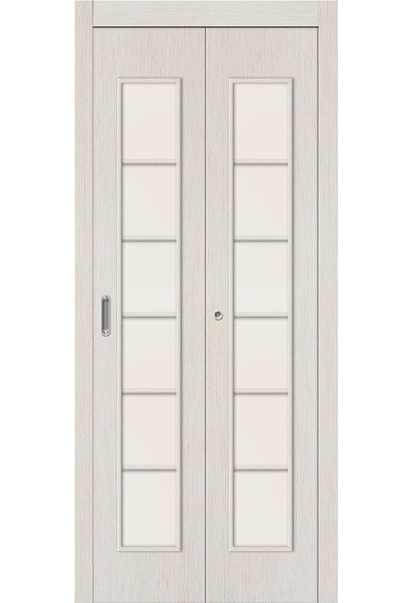 Складная дверь  2С, цвет: Л-21 (БелДуб)