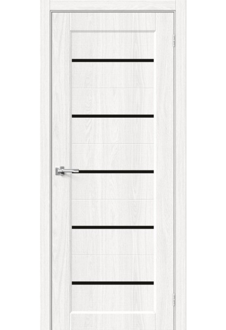 Межкомнатная дверь с экошпоном Мода-22 Black Line, цвет: White Dreamline