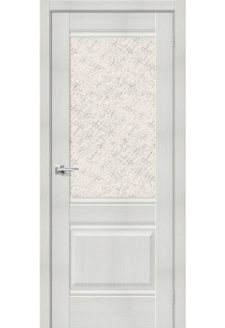 Межкомнатная дверь Прима-3, цвет: Bianco Veralinga/White Сross