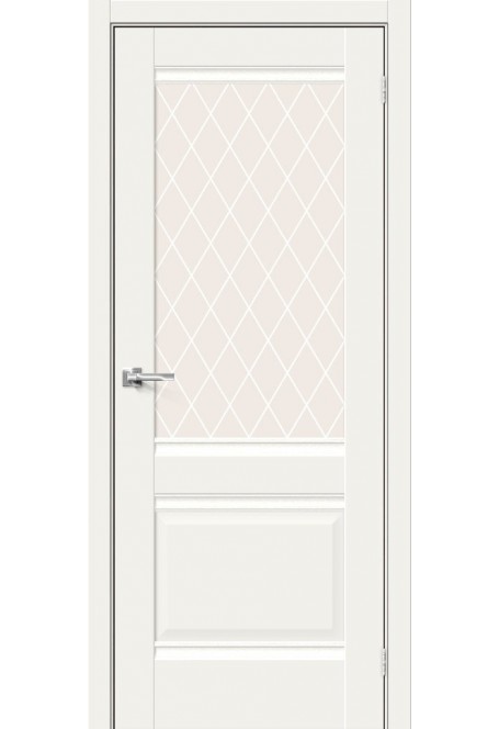 Межкомнатная дверь Прима-3, цвет: White Mix