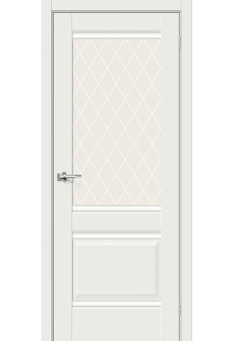 Двери Прима-3, цвет: White Matt
