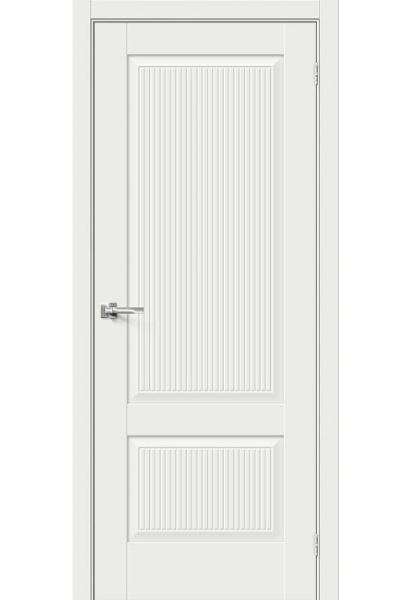 Межкомнатная дверь Прима-12.Ф7, цвет: White Matt