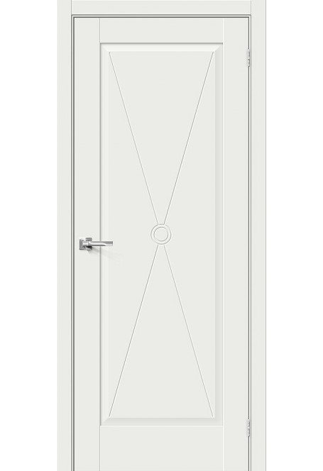 Межкомнатная дверь Прима-10.Ф2, цвет: White Matt