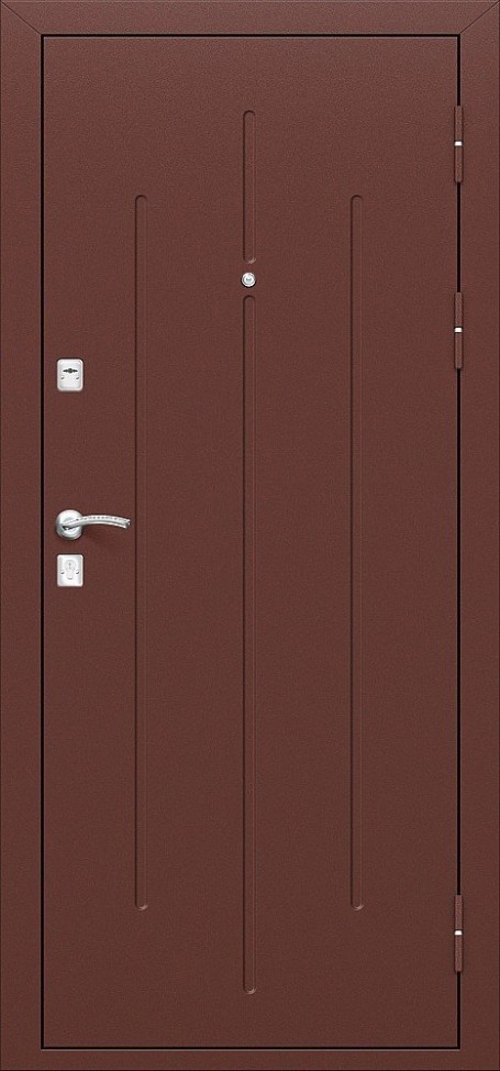 Входная дверь Стройгост 7-2, цвет: Антик Медь/Антик Медь