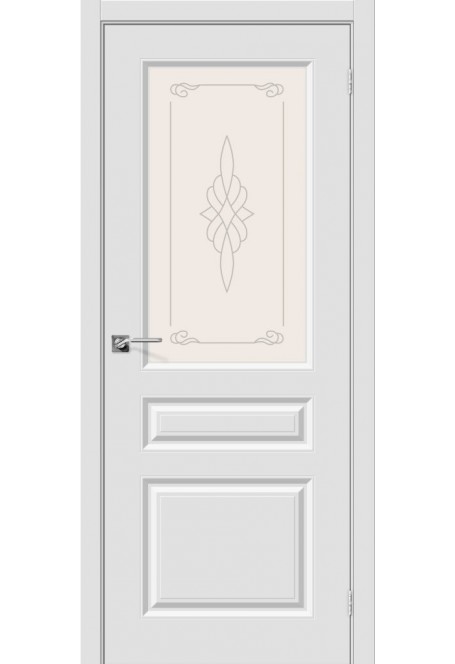 Межкомнатная дверь Скинни-15, цвет: П-23 (Белый)