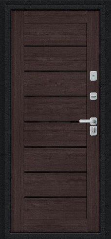 Техно Д2/BChrome, цвет: Букле черное/Wenge Melinga
