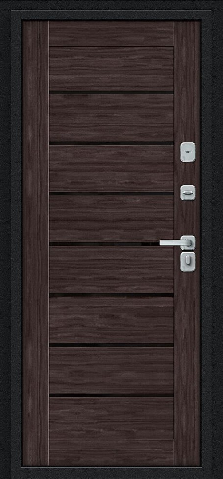 Техно Д2/BChrome, цвет: Букле черное/Wenge Melinga