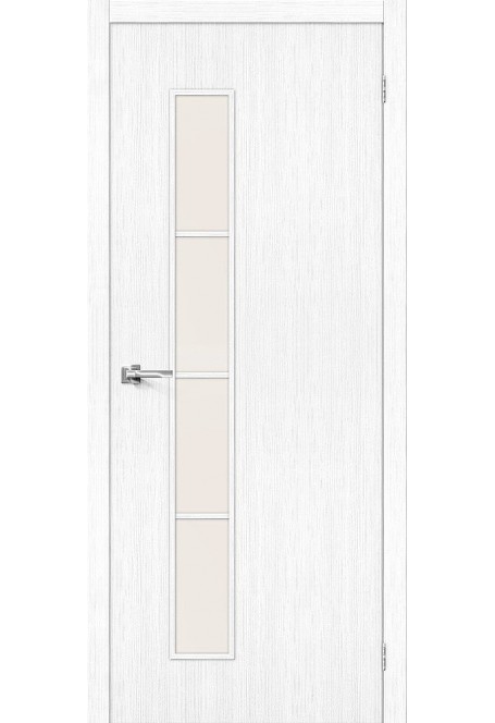 Межкомнатная дверь с экошпоном Тренд-4, цвет: Snow Veralinga